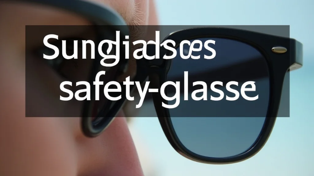 This image shows various styles of sunglasses and safety glasses, explaining their differences.